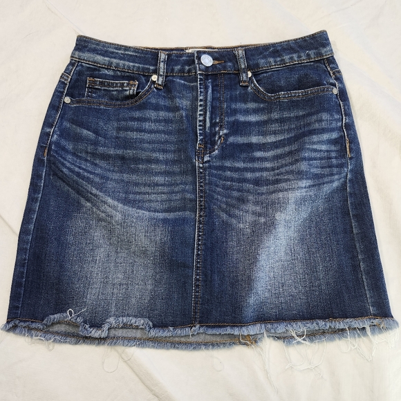 Indigo Rein Size 5 Blue Jean Mini Pencil Skirt Casual Style - Picture 3 of 8